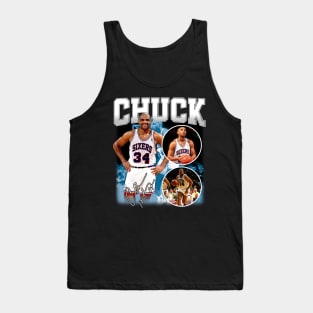 Charles Barkley The Chuck Basketball Legend Signature Vintage Retro 80s 90s Bootleg Rap Style Tank Top